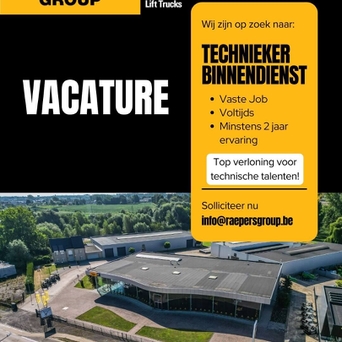 Vacature: Service technieker binnendienst
